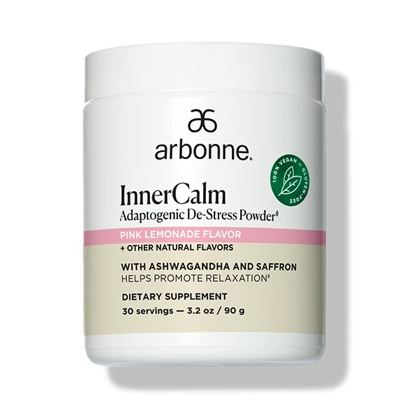 Polvo Desestresante Adaptogénico Arbonne InnerCalm - Sabor Limonada Rosa 3828 Foto 1 de 1