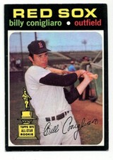 1971 TOPPS BOSTON RED SOX BILLY CONIGLIARO #114 ALL STAR ROOKIE  