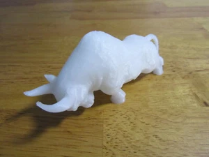 Charging Ornamented Bull Animal Statue Sculpture Figurine 3D Printed PICK COLOR - Picture 1 of 5