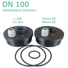 Brunnendeckel Brunnenkopf 4Zoll [DN100] für 32-40 mm PE 1-1¼ Zoll Gew.