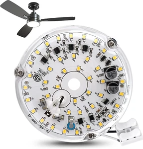 4 Inch 18W Universal Ceiling Fan Light Kit, 6000K 1800LM 120V LED Ceiling Fan Li - Picture 1 of 12