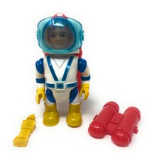 Vintage Eldon Billy Blastoff Space Astronaut Red Jet Pack With Face Mask & Phone