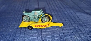 vtg Matchbox HONDA Trailer & Motorcycle Used Shipping INCLUDED - Picture 1 of 4