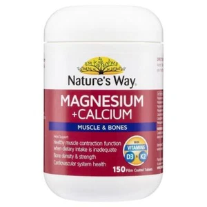 Nature's Way Magnesium Plus Calcium 150 Tablets - Picture 1 of 3