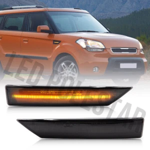 Lente de humo ámbar LED guardabarros marcador lateral lámpara de señal de giro para 10-13 KIA Soul YO SOY - Imagen 1 de 6