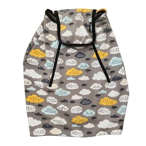 Acrabros Multifunctional Car Seat Canopy Nursing Cover Grey Sheep Clouds - Picture 1 of 5