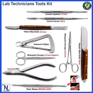 Dental Schnitzen & Wachs Labor Modellierset - Schnitzer, Messschieber Spatel Werkzeuge - Bild 1 von 11