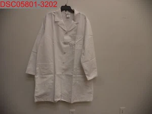 Stain, Meta Fundamentals 15112 Men's White 38" Lab Coat, Size 2X 609953210575 - Picture 1 of 9
