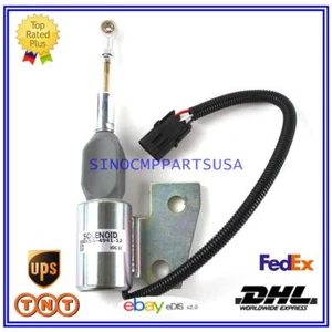 3964627 3991167 SA-4941-12 12V Stop Solenoid Valve for Cummins 4BT Case 550h - Picture 1 of 7