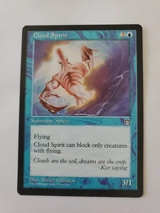 MTG Magic The Gathering Card Cloud Spirit Summon Spirit Blue Stronghold 1998 - Picture 1 of 2
