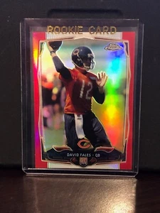 2014 Topps Chrome #168 David Fales RC Rookie Red Refractor /25 SP SSP - Picture 1 of 2