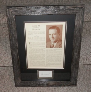 Tarjeta de índice firmada por Joe Medwick con cardenales Who's Who de 1933 bellamente enmarcados - Imagen 1 de 10