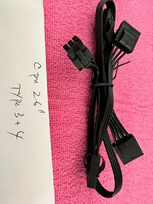 Corsair Type 3 or TXM / HX series 6 Pin Molex Power Supply Modular Cables,ORIGIN - Image 1 of 4