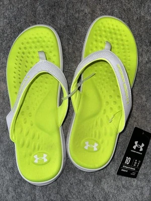 Sandalias Under Armour-10’s-Ignite Pro Marbella blancas/verde neón-Under Armour (2W) Foto 1 de 3