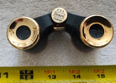 Sears Compact Opera binoculars, 2.5X, coated lenses, made in Japan. - Image 1 of 4