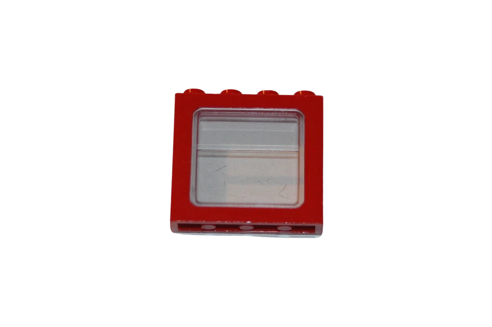 Lego® TRAIN Railway 9V 12V RC Window with Glas 4x3 STANDARD RED - Image 1 of 1