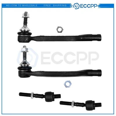 4x Inner & Outer Tie Rod Fits 2001 -2007 2008 Volvo S60 S80 V70 ES80981 ES80982 Foto 1 de 4