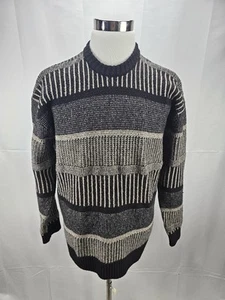 Hollister Co. Size XL Black Cozy Textural Crew Neck Grandpa Cosby Sweater - Picture 1 of 5