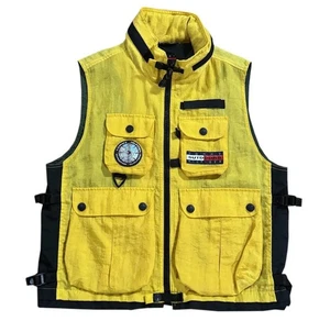Chaleco de nailon amarillo Tommy Hilfiger Outdoors Expedition vintage (talla M)   - Imagen 1 de 3