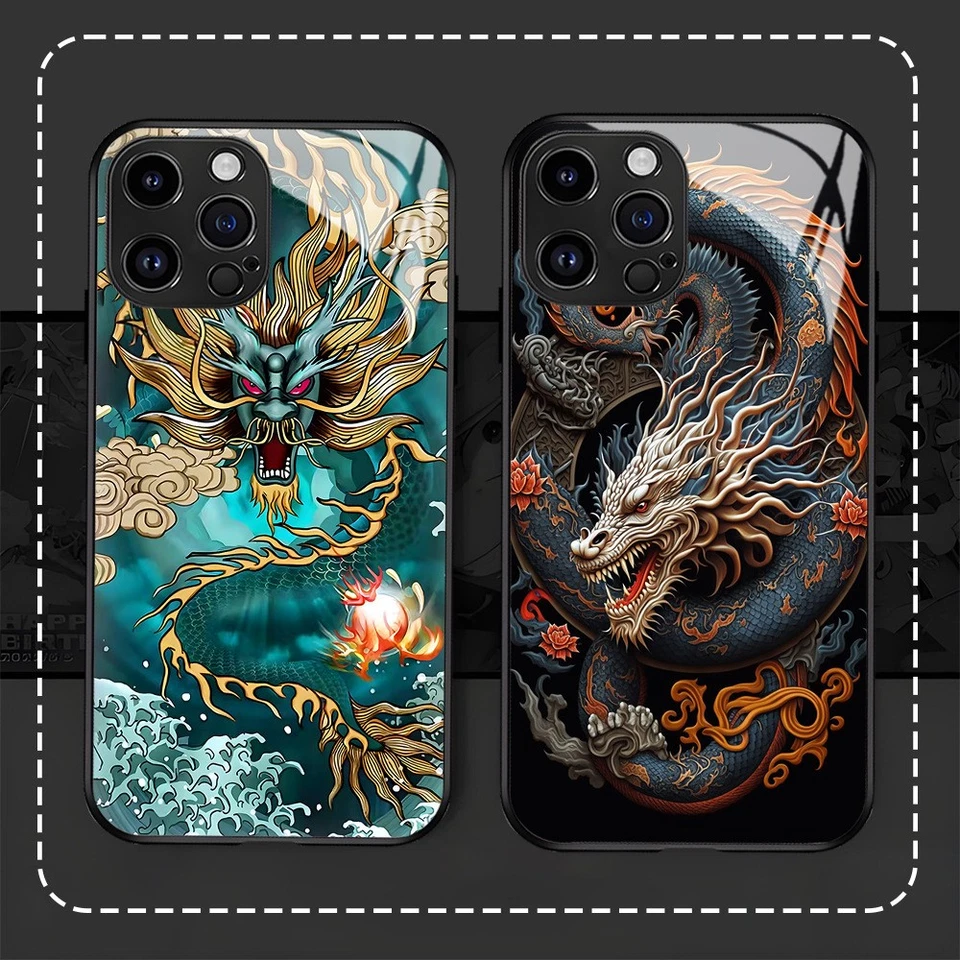 The Cool Powerful Chinese Dragon Phone Case Is Suitable For iPhone 7-17 Pro Max - Image 1 of 4
