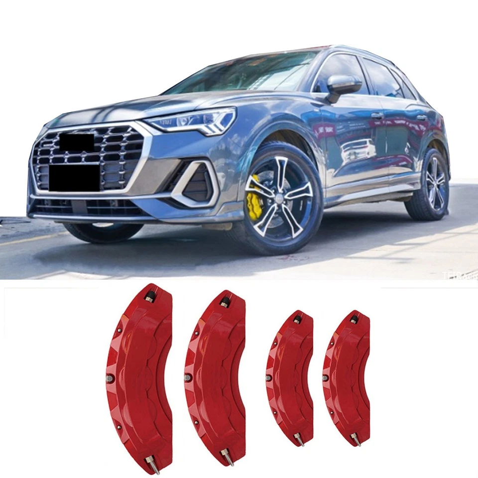 4pcs Cstomized Aluminum Car Brake Caliper Covers for Audi Q3 Accessories — 第 1/4 张图片