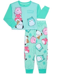 SQUISHMALLOWS Girl's size S(6/6X) PAJAMAS 2-Pc SET Light Fleece ~ New with Tags - Picture 1 of 1