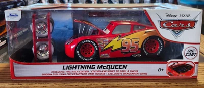 Jada 1:24 Scale Disney Pixar Cars Lightning McQueen Exclusive Tire Rack Edition - Image 1 of 4