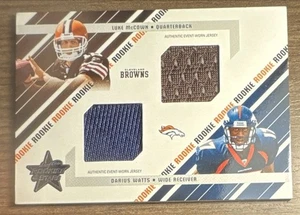 2004 Leaf Rookies & Stars Dual Rookie Jersey #d 410/500 Luke McCown Darius Watts - Picture 1 of 2