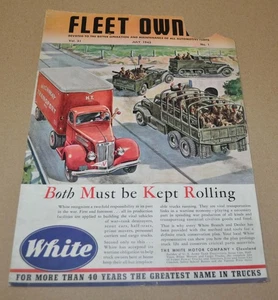 1943 White Truck Ad Print Deluxe Oil Filter - Picture 1 of 2