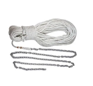Anchor RODES - 20' 5/16” G4 Chain With 200' 9/16” Rope Three Strand # 69000339 - Picture 1 of 9