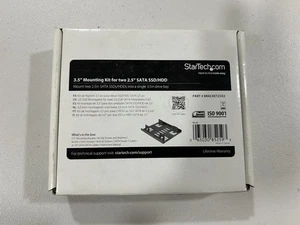 StarTech.com BRACKET25X2 Dual 2.5” to 3.5" Hard Drive Bay Mounting Bracket - 2.5 - Afbeelding 1 van 1