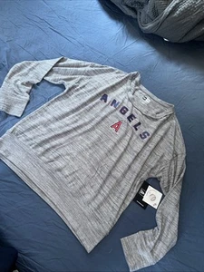Anaheim Angeles New Era Women's Shirt Long Sleeve Soft Size Medium New With Tags - Picture 1 of 7