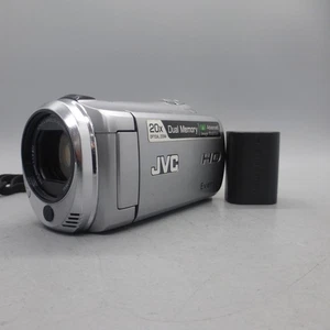JVC Everio GZ-HM300SEK Handheld High Definition HDD Camcorder Silver Tested - Picture 1 of 9