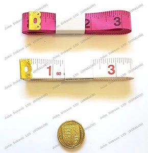 Nastro Misure Rosa Bianco per Sartoria Panno Cucito Righello Misurazione Corpo x 2 - Foto 1 di 10