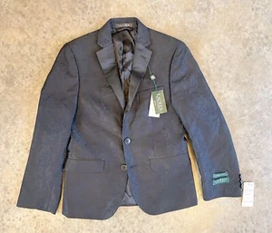 NEW RALPH LAUREN boys evening jacket blazer coat black brocade formal tux 12 - Picture 1 of 17