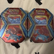 LOT OF 2 Pokemon TCG Salamence Tins 3 Booster Packs Factory Sealed New.(2 Tins)