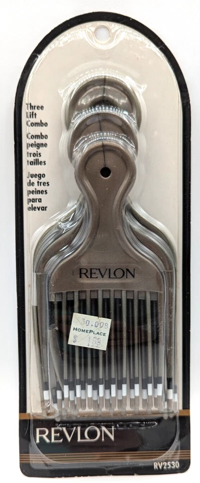Peine de colección Revlon Hair Lifting Pick paquete de 3 RV2530 sellado sin existencias ¡DEFECTUOSO LEER!! Foto 1 de 4