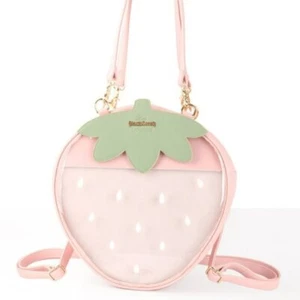 Bolso de Hombro Fresa Lolita Cuero PU | Bolso de Mano Mujer Mochila Niño - ROSA - Imagen 1 de 7