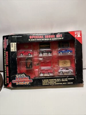 1996 Racing Champions Mint Set Issue #1 5 Car Pack Die Cast *Damaged Package* - Image 1 of 4