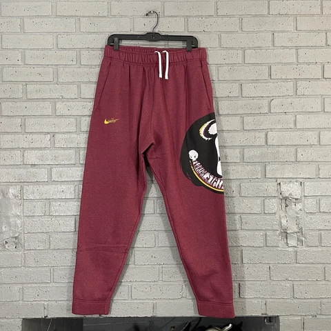 Mens Size XL Nike Heritage Florida State Seminoles Oversized Logo Jogger Pants 2 Cover