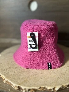 Crayola X Kohl's Kids Pink Reversible High Pile Fleece Bucket Hat-NWT AGES 6-14 - Picture 1 of 5