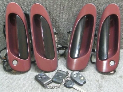 1993 1997 Honda Accord CE CD 4DOOR EXTERIOR DOOR HANDLE SET W KEY FACTORY OEM - Imagem 1 de 4