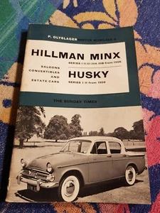 Hillman Minx & Husky 1956 on Olyslager Owners Workshop Manual Handbook VGC - Picture 1 of 21