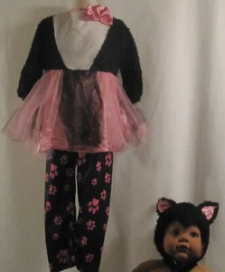 Disfraz de gato gatito negro y rosa de Rubie talla 2-4T - Imagen 1 de 6