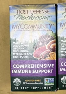 Host Defense Mushrooms MyCommunity Comprehensive Immune Support 30 Ct - Picture 1 of 1