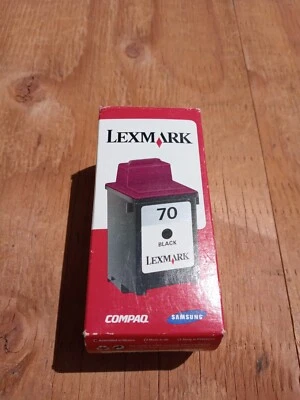 Lexmark 70 Black Ink Cartridge 12A1970 New and Sealed in Foil Package - Image 1 of 4