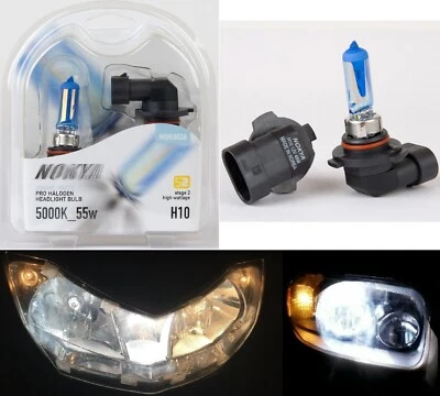 Nokya 5000K White H10 9145 Nok8026 55W Two Bulbs Fog Light Replacement Lamp Fit - Image 1 of 4