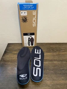 SOLE Active Thick Insoles Men's Size 12 Women's Size 14 Black New Black - Picture 1 of 11