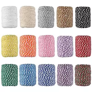 Colorful Bakers Twine 15 Rolls 2mm 3 Strands Cotton String For Cooking Artworks - Picture 1 of 7