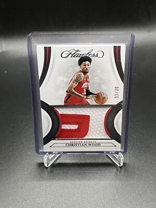 2021 Panini Flawless Christian Wood Game Worn Jumbo Patch #03/20 Houston Rockets